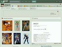 Tablet Screenshot of elmaycol.deviantart.com