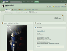 Tablet Screenshot of masterofevil.deviantart.com