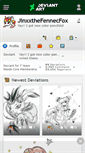 Mobile Screenshot of jinxxthefennecfox.deviantart.com