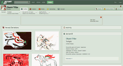 Desktop Screenshot of okami-tribe.deviantart.com