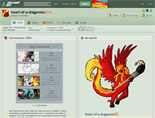 Tablet Screenshot of heart-of-a-dragoness.deviantart.com
