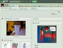Tablet Screenshot of dclid.deviantart.com