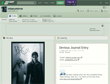 Tablet Screenshot of miserymirror.deviantart.com