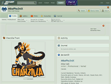 Tablet Screenshot of mikepho3nix.deviantart.com