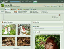 Tablet Screenshot of mayou-akii.deviantart.com