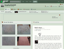 Tablet Screenshot of deepdarkdebt09.deviantart.com