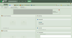 Desktop Screenshot of human.deviantart.com