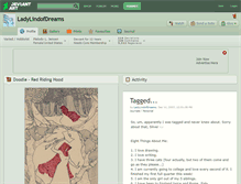Tablet Screenshot of ladylindofdreams.deviantart.com