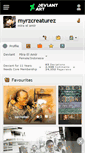 Mobile Screenshot of myrzcreaturez.deviantart.com