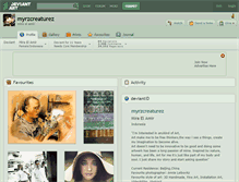 Tablet Screenshot of myrzcreaturez.deviantart.com