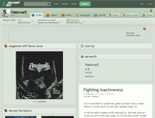 Tablet Screenshot of hateware.deviantart.com