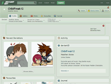 Tablet Screenshot of chibifreak12.deviantart.com