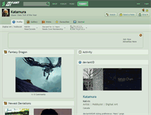 Tablet Screenshot of katamura.deviantart.com