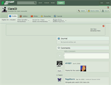 Tablet Screenshot of claracd.deviantart.com