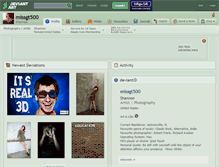 Tablet Screenshot of missgt500.deviantart.com