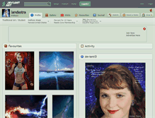 Tablet Screenshot of landastra.deviantart.com