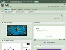 Tablet Screenshot of kiedk.deviantart.com