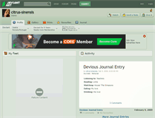 Tablet Screenshot of citrus-sinensis.deviantart.com