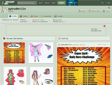 Tablet Screenshot of aphrodite1234.deviantart.com