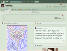 Tablet Screenshot of cutekalina.deviantart.com