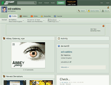 Tablet Screenshot of ed-watkins.deviantart.com
