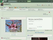 Tablet Screenshot of goddessffx.deviantart.com