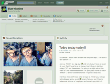 Tablet Screenshot of blue-nicotine.deviantart.com