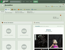 Tablet Screenshot of mlovesporn.deviantart.com