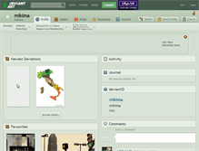 Tablet Screenshot of mikima.deviantart.com