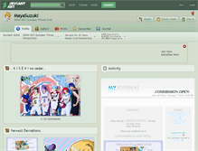 Tablet Screenshot of mayasuzuki.deviantart.com