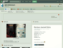 Tablet Screenshot of dark-bishonours.deviantart.com