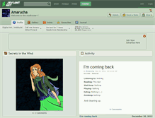 Tablet Screenshot of amarucha.deviantart.com