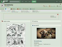 Tablet Screenshot of ferret2honey.deviantart.com