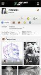 Mobile Screenshot of m0nkiki.deviantart.com