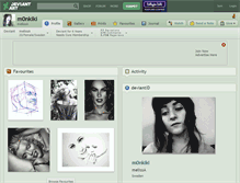 Tablet Screenshot of m0nkiki.deviantart.com