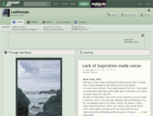 Tablet Screenshot of lostkorean.deviantart.com