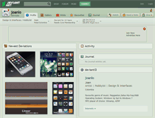 Tablet Screenshot of joanlo.deviantart.com