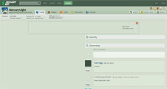 Desktop Screenshot of mercurylight.deviantart.com