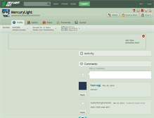 Tablet Screenshot of mercurylight.deviantart.com