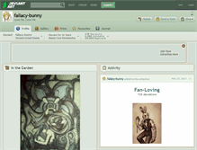 Tablet Screenshot of fallacy-bunny.deviantart.com