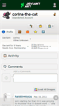 Mobile Screenshot of corina-the-cat.deviantart.com