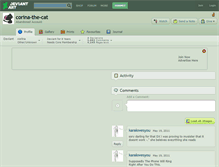 Tablet Screenshot of corina-the-cat.deviantart.com