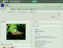 Tablet Screenshot of dv-girl.deviantart.com