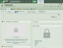Tablet Screenshot of doublecrash.deviantart.com