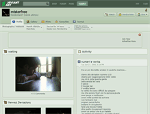 Tablet Screenshot of misterfree.deviantart.com