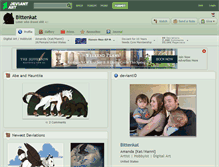 Tablet Screenshot of bittenkat.deviantart.com