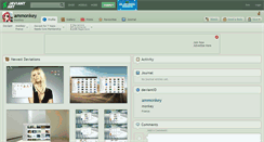 Desktop Screenshot of ammonkey.deviantart.com