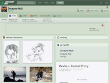 Tablet Screenshot of dwayne-holt.deviantart.com