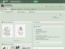 Tablet Screenshot of lil-donkey.deviantart.com