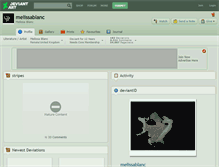 Tablet Screenshot of melissablanc.deviantart.com